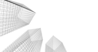 soyut mimari duvar kağıdı tasarımı, dijital konsept arkaplan