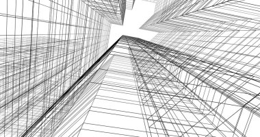 soyut mimari duvar kağıdı tasarımı, dijital konsept arkaplan