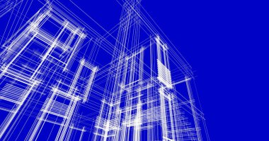 soyut mimari duvar kağıdı tasarımı, dijital konsept arkaplan