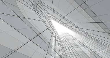 soyut mimari duvar kağıdı tasarımı, dijital konsept arkaplan