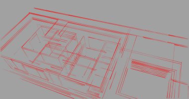 soyut mimari duvar kağıdı tasarımı, dijital konsept arkaplan