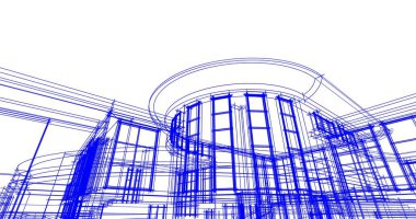 soyut mimari duvar kağıdı tasarımı, dijital konsept arkaplan