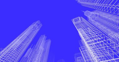 soyut mimari duvar kağıdı tasarımı, dijital konsept arkaplan