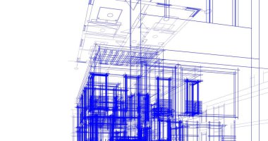soyut mimari duvar kağıdı tasarımı, dijital konsept arkaplan