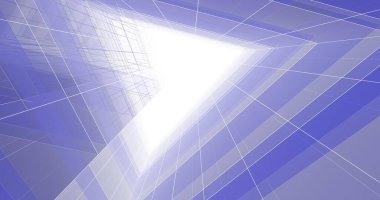 Mimari sanat konseptinde soyut çizgiler, minimum geometrik şekiller. 