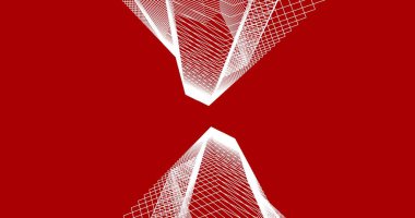 Mimari sanat konseptinde soyut çizgiler, minimum geometrik şekiller. 