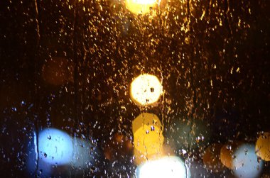 Bulanık soyut ışıklar gece şehrin arka planı