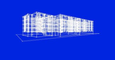 soyut mimari duvar kağıdı tasarımı, dijital konsept arkaplan