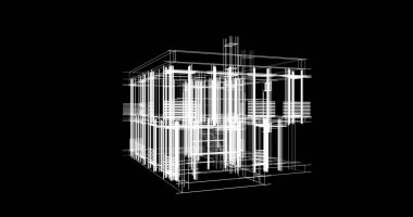 soyut mimari duvar kağıdı tasarımı, dijital konsept arkaplan