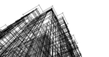 soyut mimari duvar kağıdı tasarımı, dijital konsept arkaplan