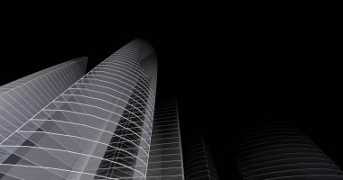 soyut mimari duvar kağıdı tasarımı, dijital konsept arkaplan