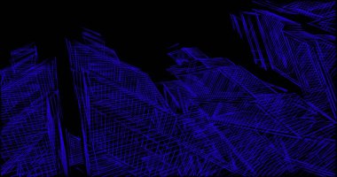 Arkaplanda mimari bina 3d illüstrasyon