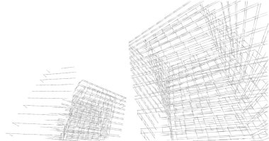 soyut mimari duvar kağıdı tasarımı, dijital konsept arkaplan