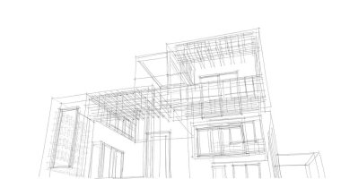 soyut mimari duvar kağıdı tasarımı, dijital konsept arkaplan