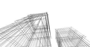 soyut mimari duvar kağıdı tasarımı, dijital konsept arkaplan