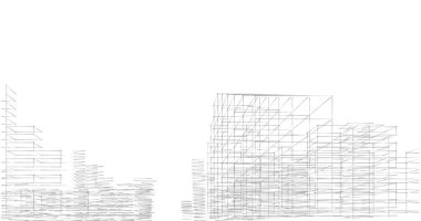 eskiz sanat geometrik mimari binalar tasarımı