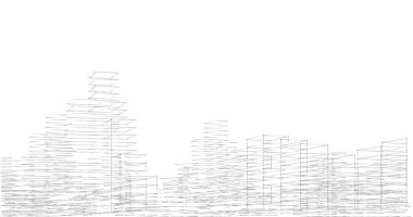 eskiz sanat geometrik mimari binalar tasarımı