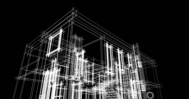 Geometrik mimari binalar tasarımı