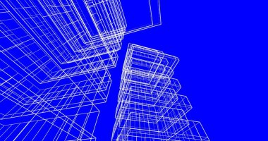 soyut mimari duvar kağıdı tasarımı, dijital konsept arkaplan