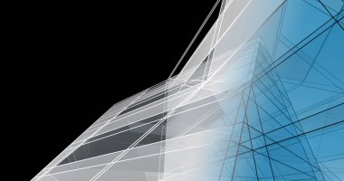 soyut mimari duvar kağıdı tasarımı, dijital konsept arkaplan