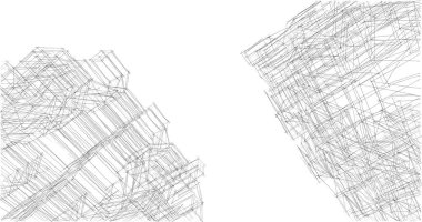 soyut mimari duvar kağıdı tasarımı, dijital konsept arkaplan