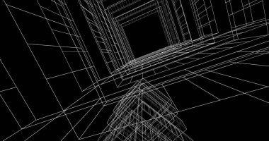 soyut mimari duvar kağıdı tasarımı, dijital konsept arkaplan