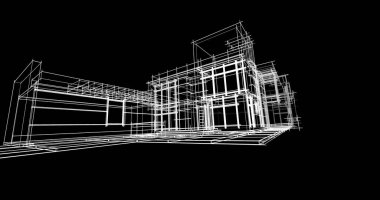 soyut mimari duvar kağıdı tasarımı, dijital konsept arkaplan