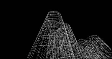 soyut mimari duvar kağıdı tasarımı, dijital konsept arkaplan