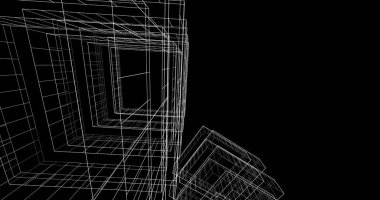 soyut mimari duvar kağıdı tasarımı, dijital konsept arkaplan