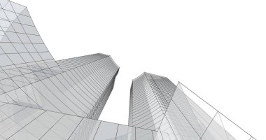 soyut mimari duvar kağıdı tasarımı, dijital konsept arkaplan