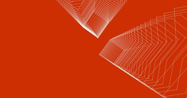 Mimari sanat konseptinde soyut çizgiler, minimum geometrik şekiller. 