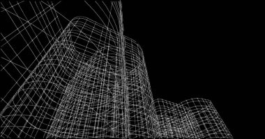 soyut mimari duvar kağıdı tasarımı, dijital konsept arkaplan
