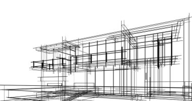 minimal geometrik mimari binalar tasarımı
