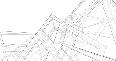 soyut mimari duvar kağıdı tasarımı, dijital konsept arkaplan