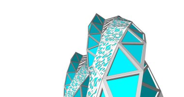 soyut mimari duvar kağıdı tasarımı, dijital konsept arkaplan