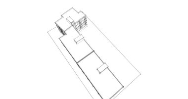soyut mimari duvar kağıdı tasarımı, dijital konsept arkaplan