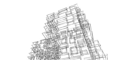soyut mimari duvar kağıdı tasarımı, dijital konsept arkaplan