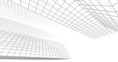 soyut mimari duvar kağıdı tasarımı, dijital konsept arkaplan