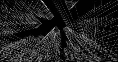 soyut mimari duvar kağıdı tasarımı, dijital konsept arkaplan