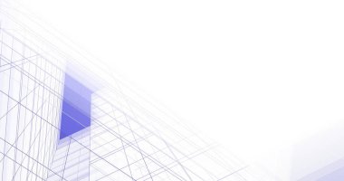 Mimari sanat konseptinde soyut çizgiler, minimum geometrik şekiller. 