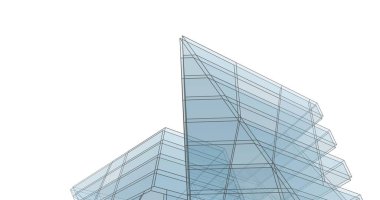 soyut mimari duvar kağıdı tasarımı, dijital konsept arkaplan