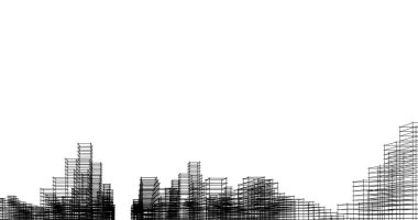 soyut mimari duvar kağıdı tasarımı, dijital konsept arkaplan