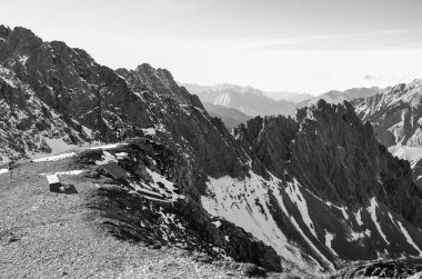 Dağların manzarası, doğa arkaplanı
