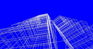 soyut mimari duvar kağıdı tasarımı, dijital konsept arkaplan