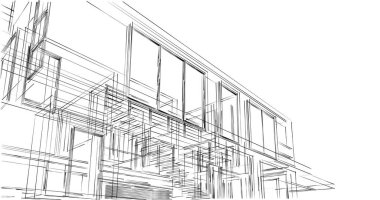 soyut mimari duvar kağıdı tasarımı, dijital konsept arkaplan