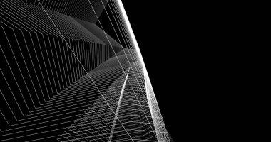 soyut mimari duvar kağıdı tasarımı, dijital konsept arkaplan