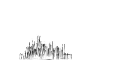 Arkaplanda mimari bina 3d illüstrasyon