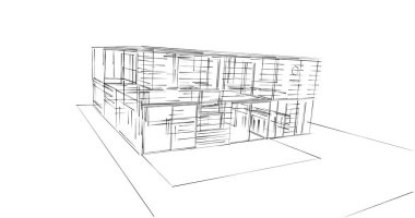 soyut mimari duvar kağıdı tasarımı, dijital konsept arkaplan