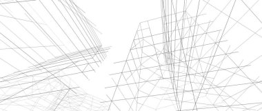 soyut mimari duvar kağıdı tasarımı, dijital konsept arkaplan