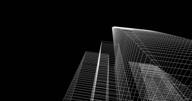 soyut mimari duvar kağıdı tasarımı, dijital konsept arkaplan